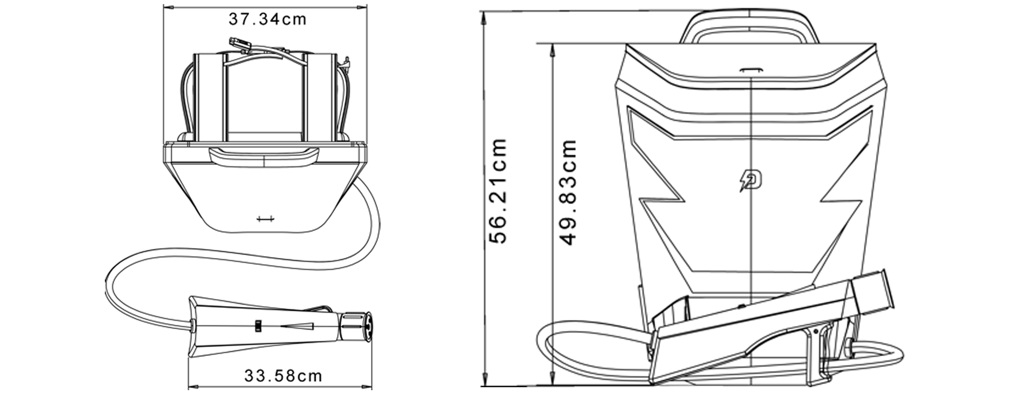 ELECTRODEFENSE ED8660 Dimensions