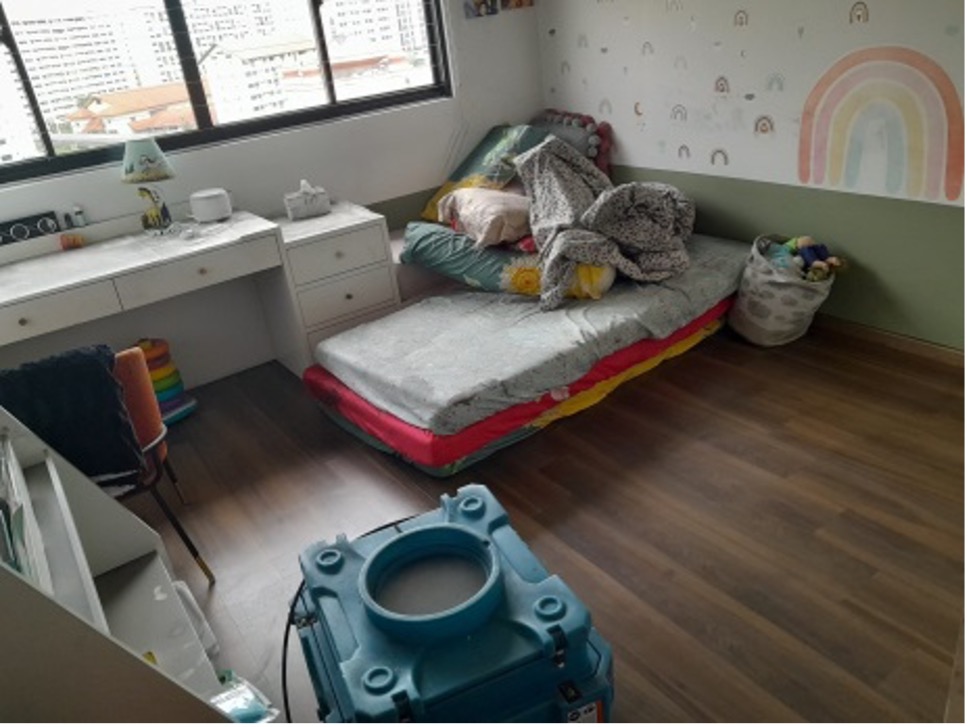 Fire Restoration in a 5-Room HDB Flat - Kids Bedroom
