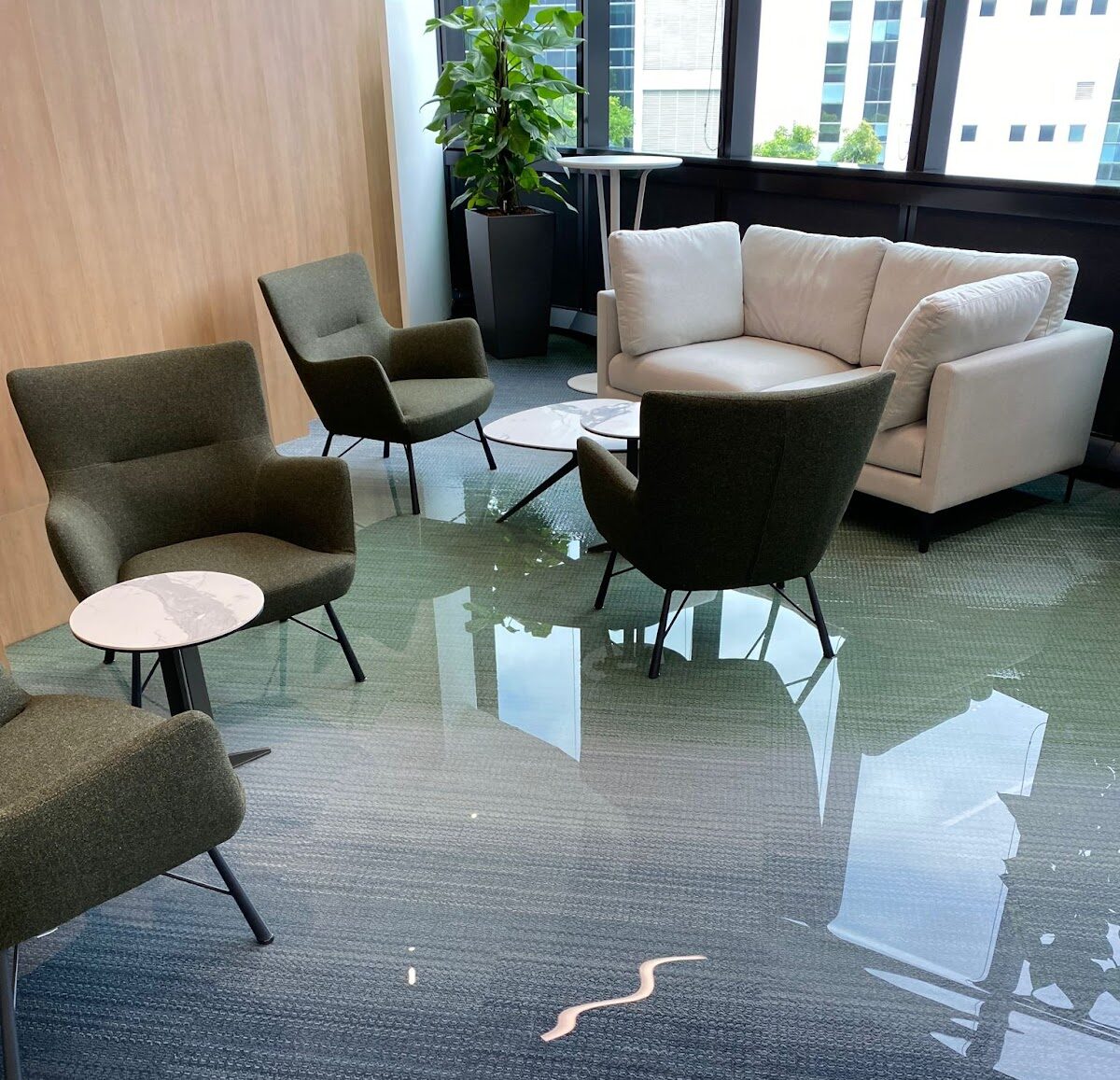 Flooding in a Commercial Office