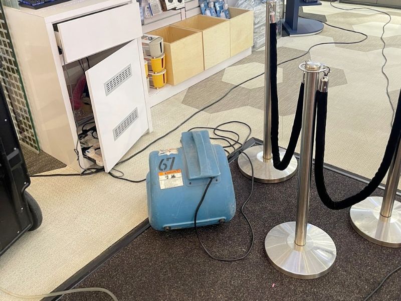 Flooding in an Electronics Store in a Mall in Singapore