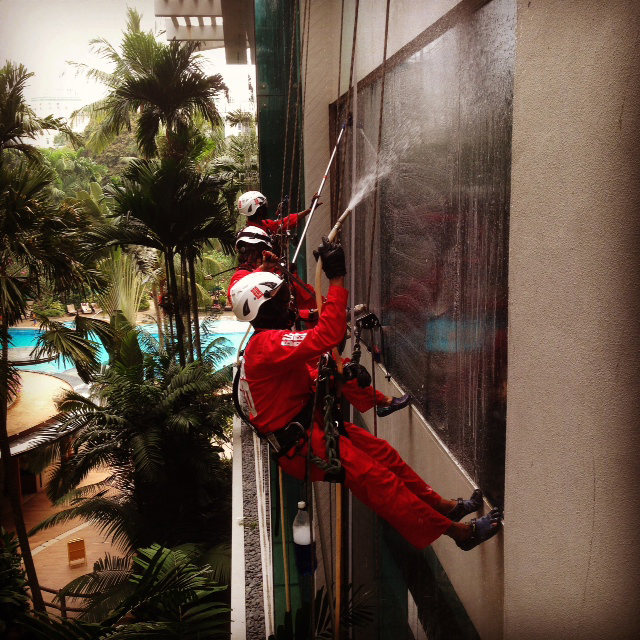Facade Cleaning Service in Singapore by Big Red