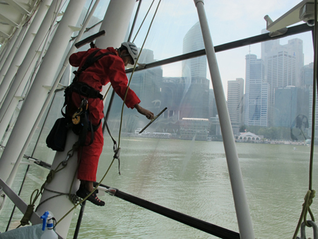 Facade Cleaning Service in Singapore by Big Red