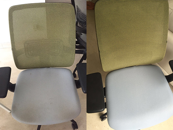 Before & After | Upholstery Cleaning Office Chair in Singapore Office