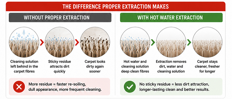advantages of hot water extraction